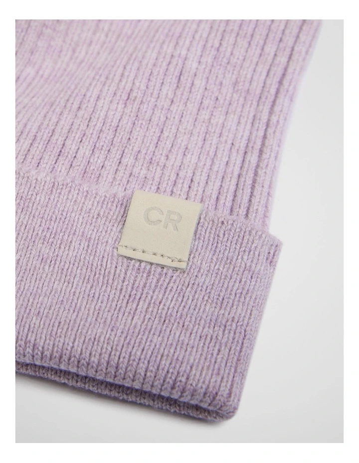 Cotton Blend Knit Legging in Lilac Marle image 2