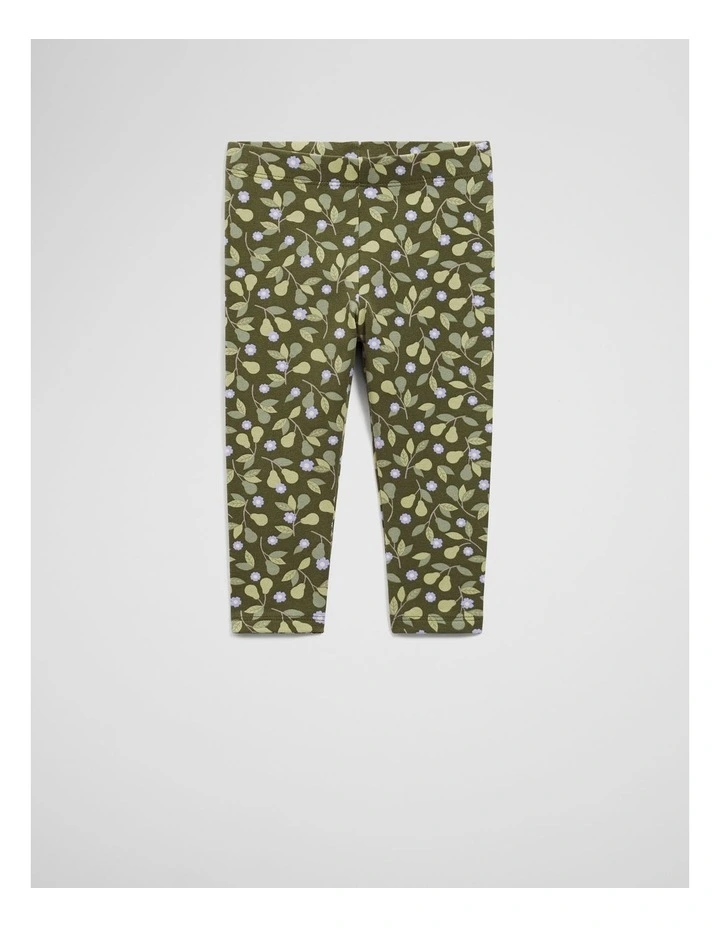 Cotton Blend Pear Legging in Pear image 1