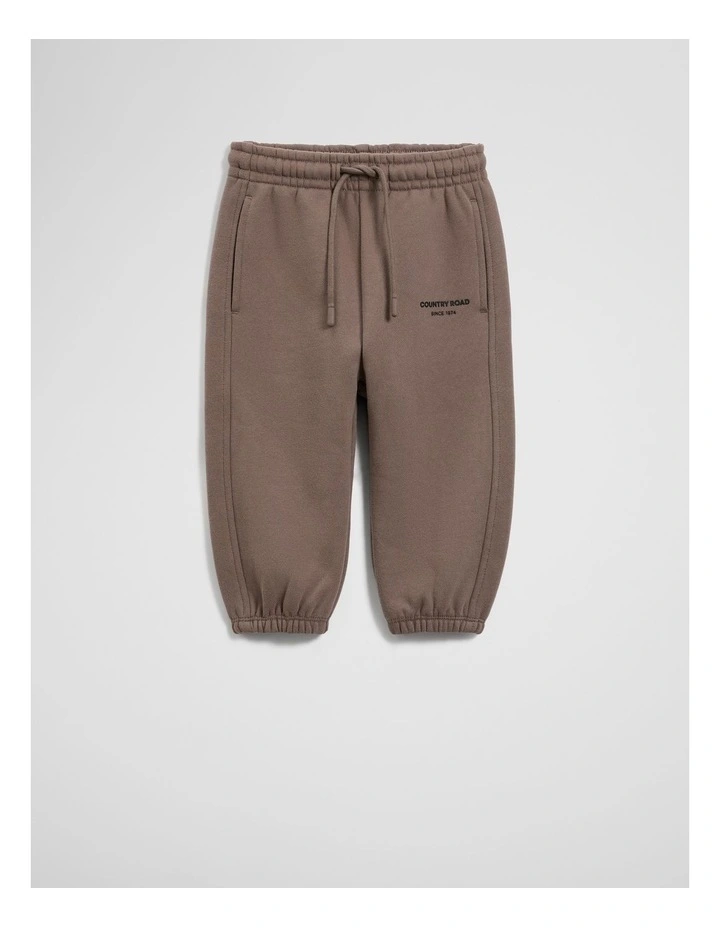 Australian Cotton Modern Track Pant in Chocolate image 1