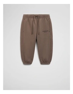 Australian Cotton Modern Track Pant in Chocolate