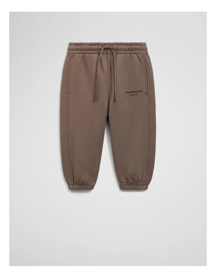 Australian Cotton Modern Track Pant in Chocolate image 1