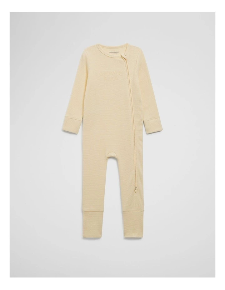 Waffle Jumpsuit in Butter image 3