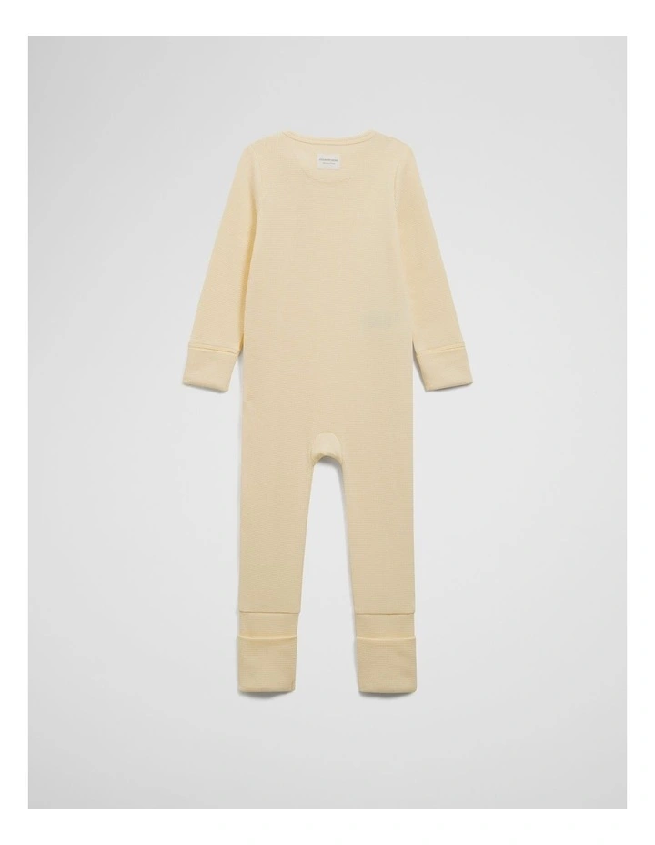 Waffle Jumpsuit in Butter image 5