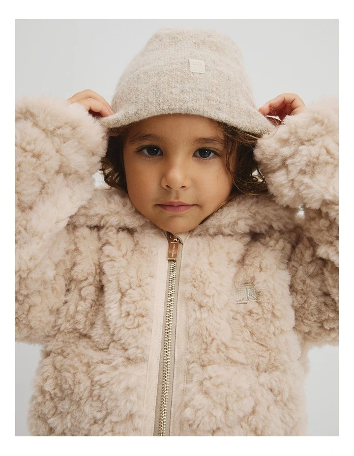 Shearling Jacket in Stone image 2