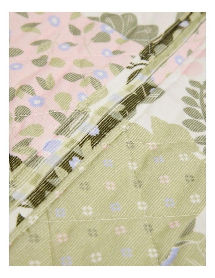 Quilted Patchwork Jacket in Multicolour image 6