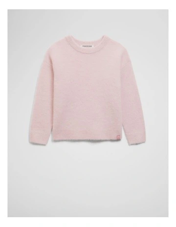 Fluffy Knit Knit in Mineral Pink