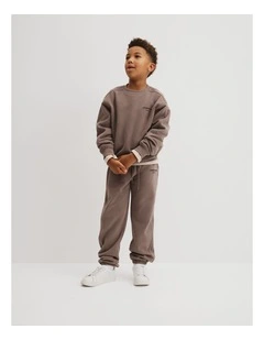 Australian Cotton Modern Sweat in Chocolate