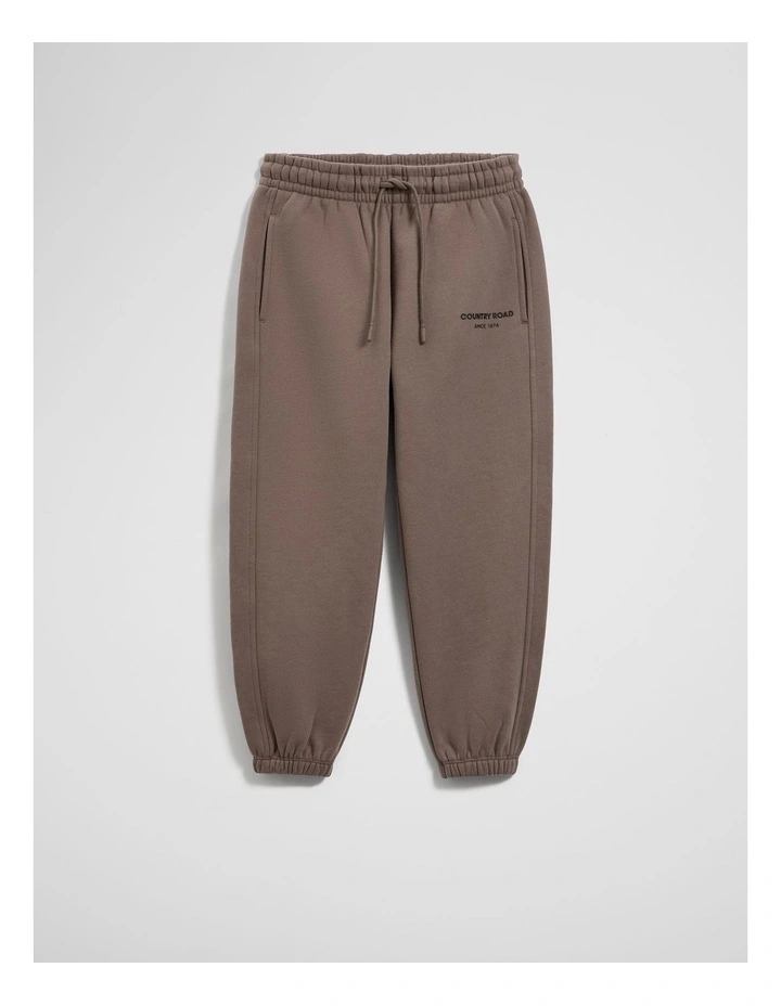 Australian Cotton Modern Track Pant in Chocolate image 4