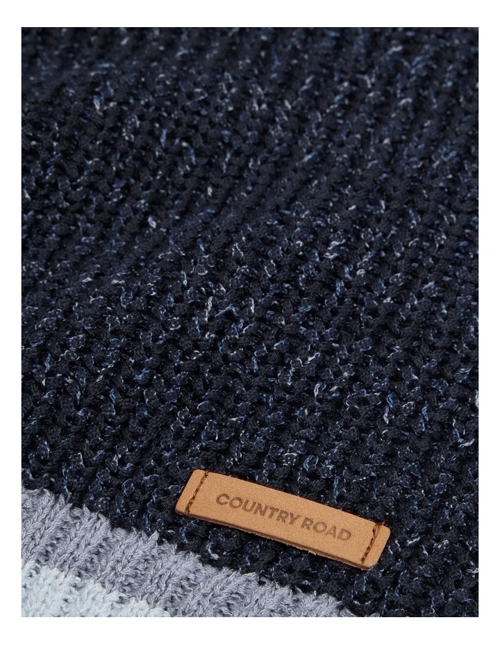 Raglan Knit in Navy Marle image 2