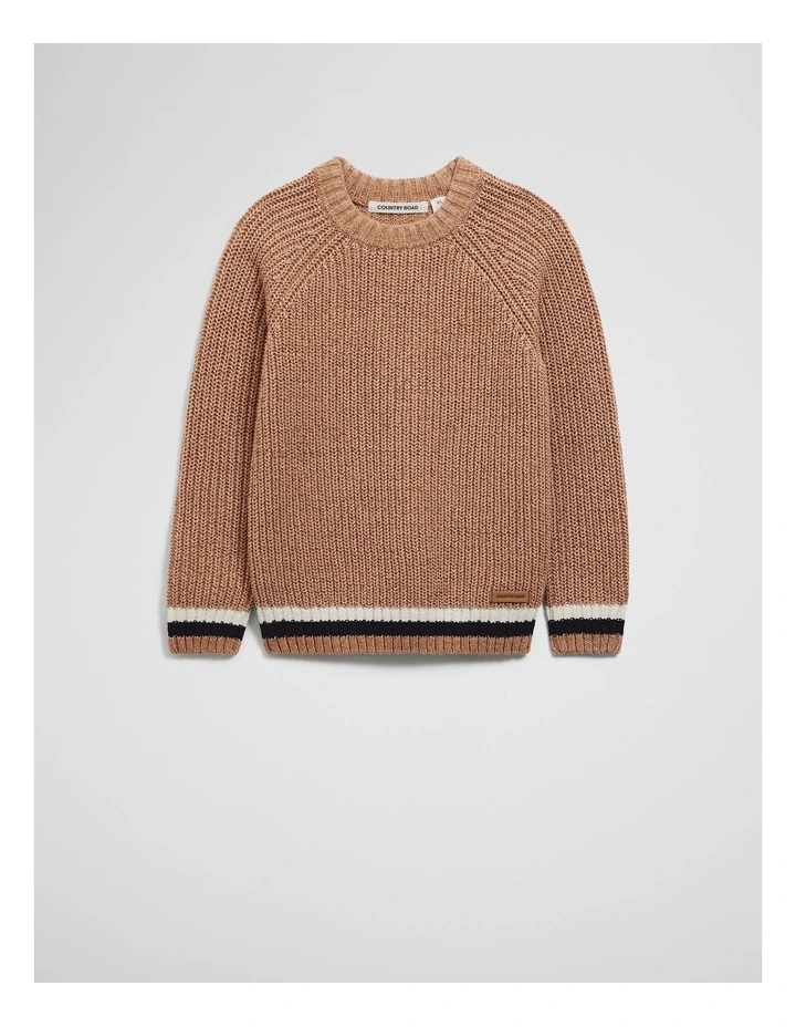 Raglan Knit in Terracotta Marle image 1