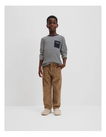 Organically Grown Cord Pant in Almond