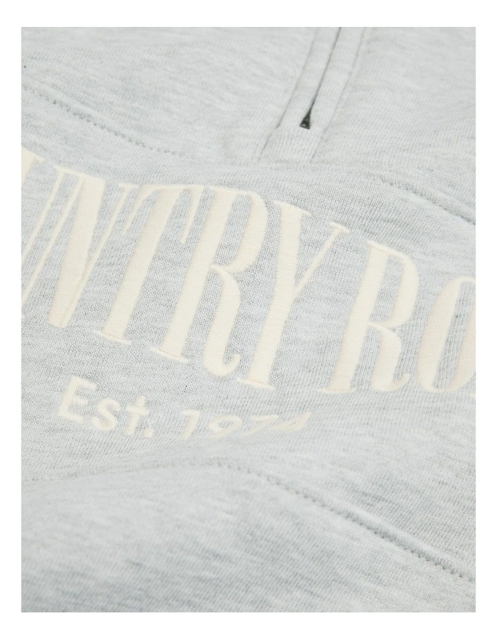 Verified Australian Cotton Heritage Half Zip Sweat in Lgm Contrast image 2