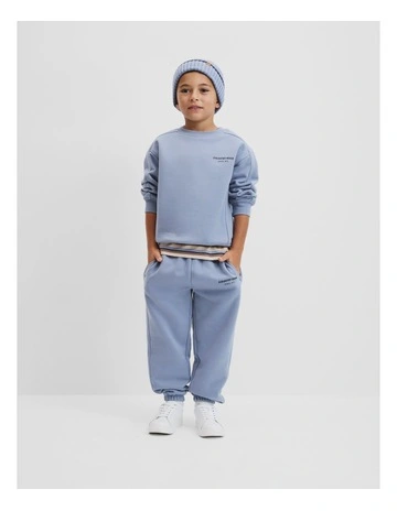 Australian Cotton Modern Sweat in Slate Blue