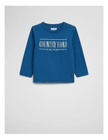 Long Sleeve Heritage T-shirt in Blue