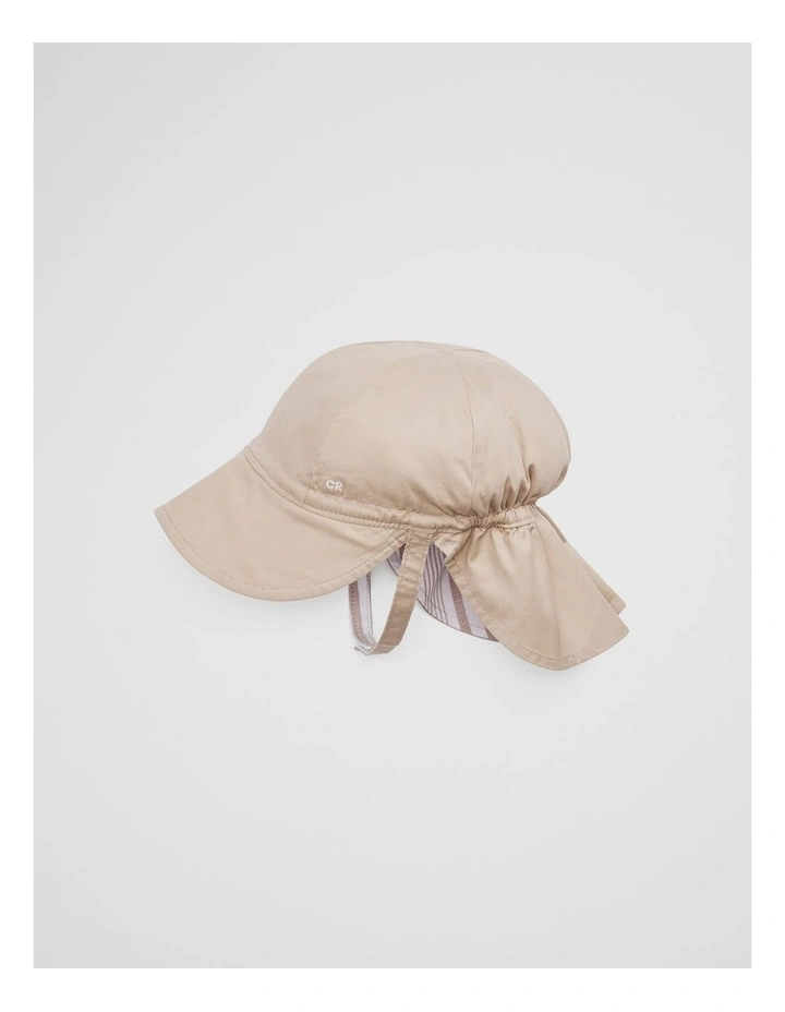 Baby Reverse Sun Hat in Oat image 2
