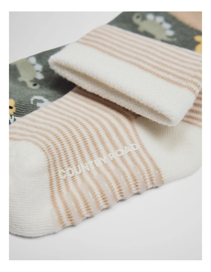Baby Sock Pack Of 4 in Multi image 2