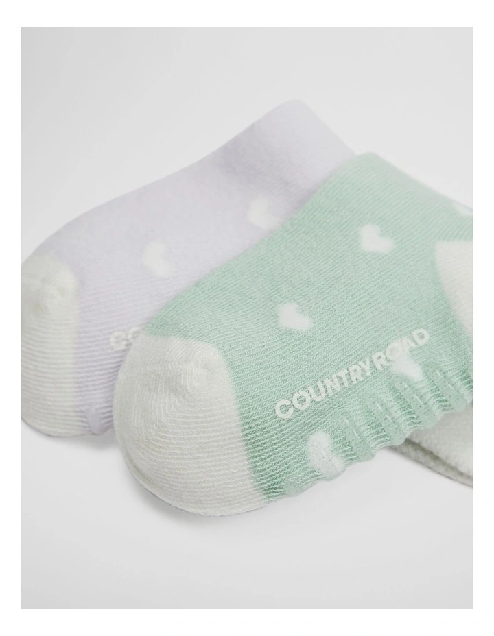 Baby Sock Pack of 4 in Multi image 2
