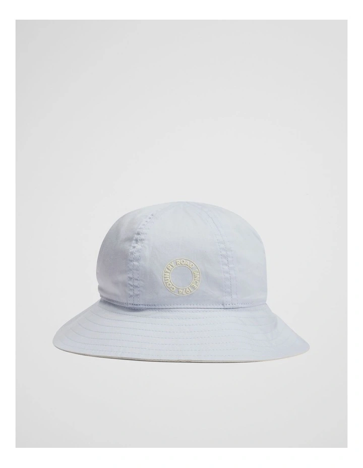 Newborn Round Logo Hat in Soft Blue image 1