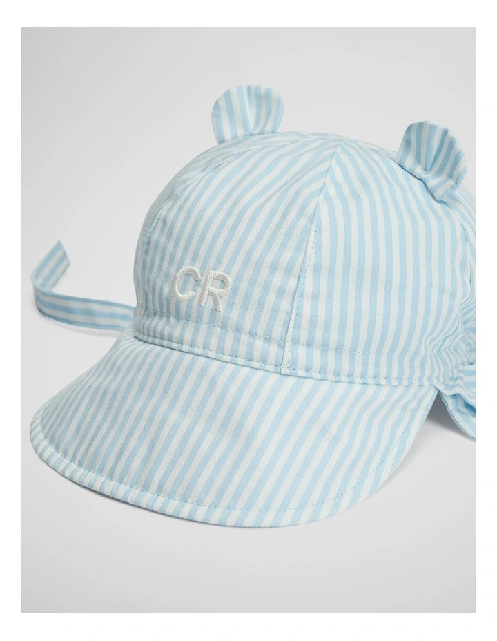 Baby Ears Sun Hat in Soft Blue image 2