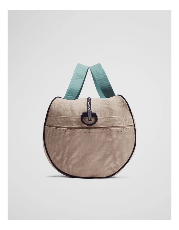 Round Logo Tote in Latte image 2