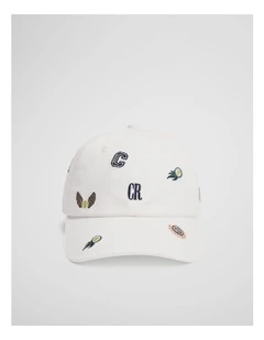 Child Embroidered Cap in Marshmallow