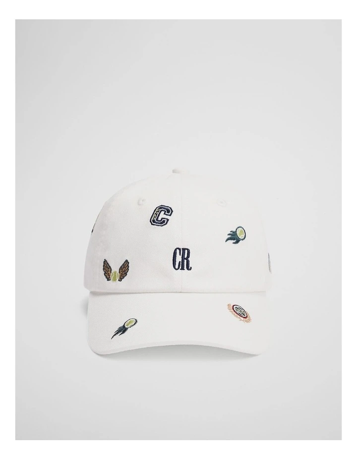 Child Embroidered Cap in Marshmallow image 1