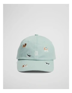 Child Embroidered Cap in Blue Gum