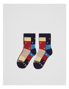 Star Sock in Multi