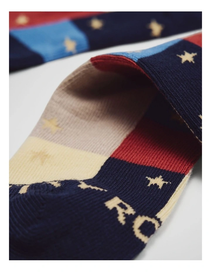 Star Sock in Multi image 2