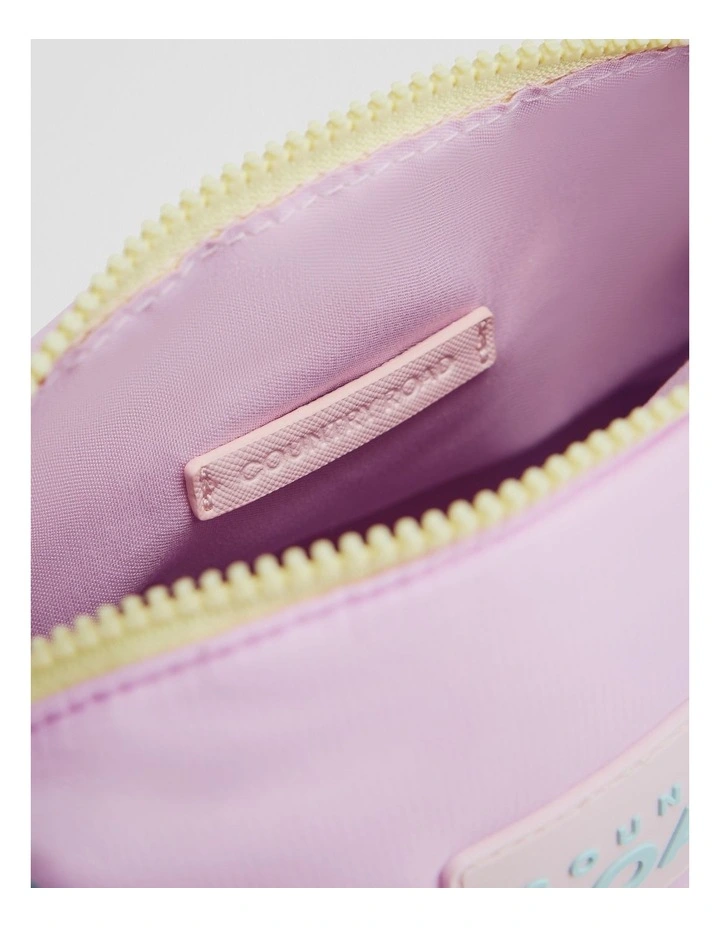 Ripstop Cosmetic Case Bag in Lilac Multi image 2