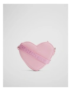 Heart Crossbody in Mineral Pink