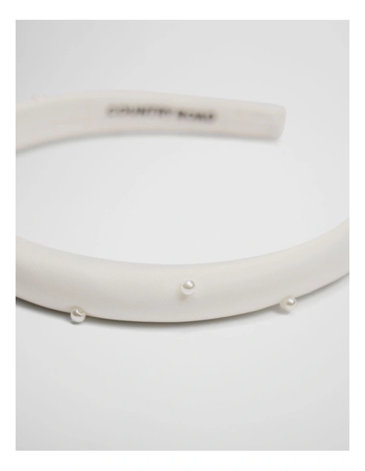 Pearl Headband in Marshmallow image 2