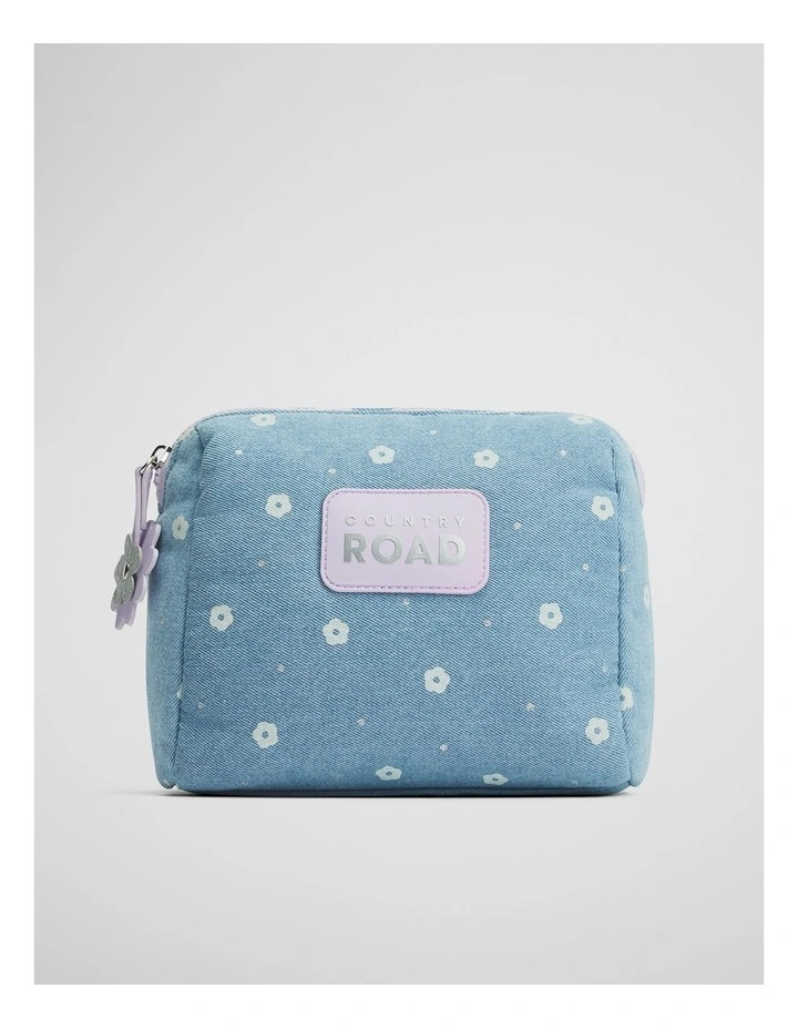 Chambray Cosmetic Case Bag in Chambray image 1