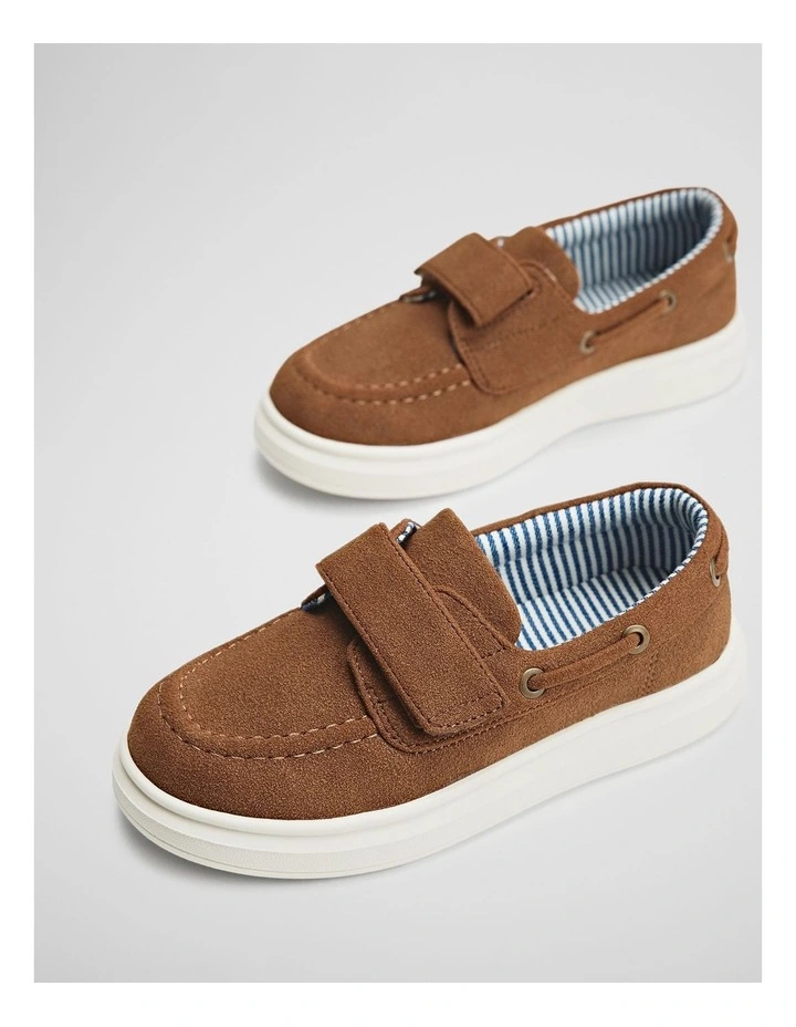 Hudson Boat Shoe in Tan image 2
