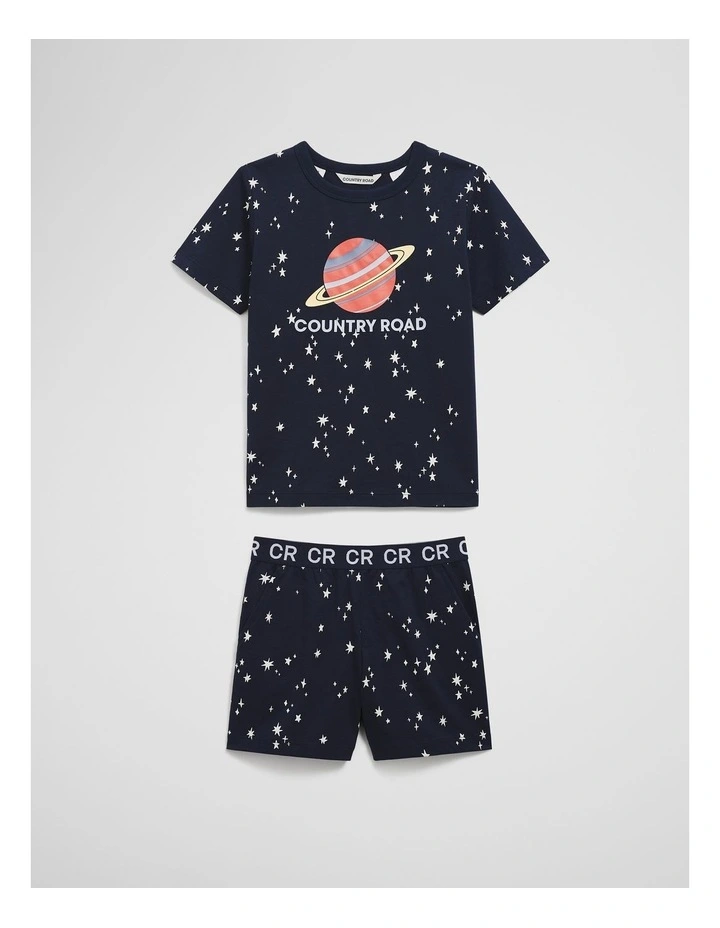 Outer Space Pyjama Set in Navy image 4