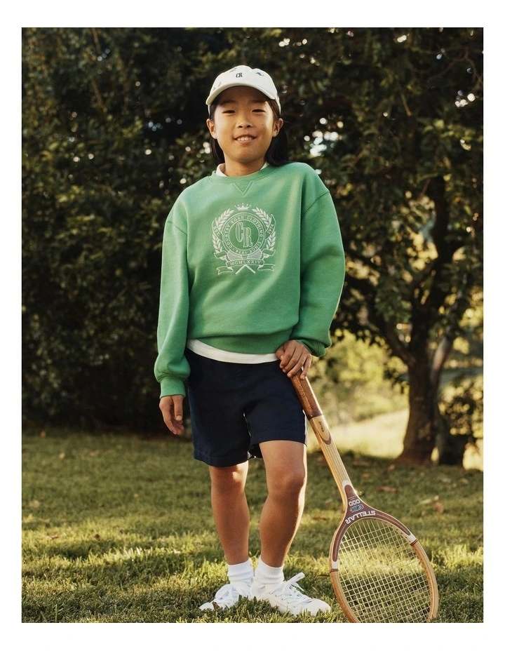 Country Road Championship Oversized Sweat in Jade image 2