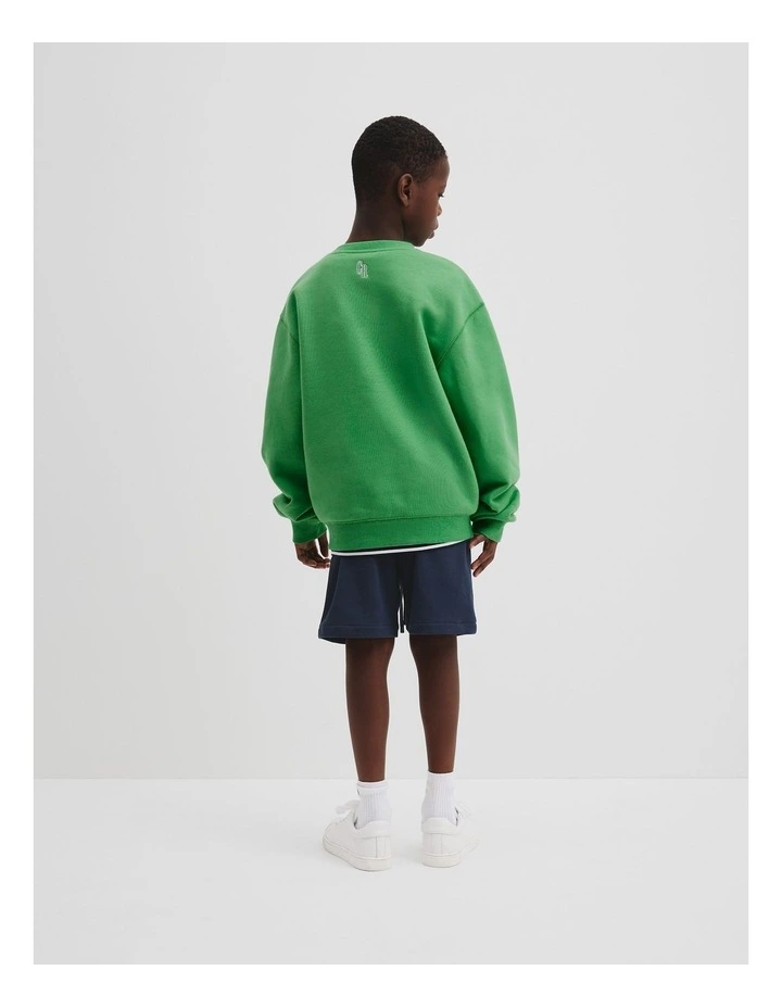 Country Road Championship Oversized Sweat in Jade image 3