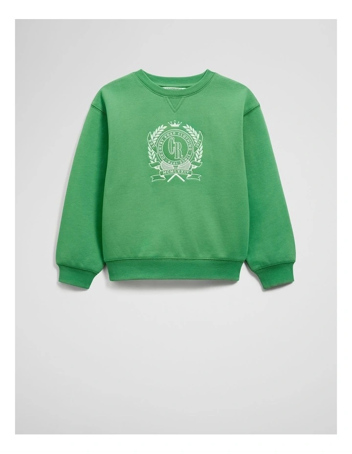 Country Road Championship Oversized Sweat in Jade image 5