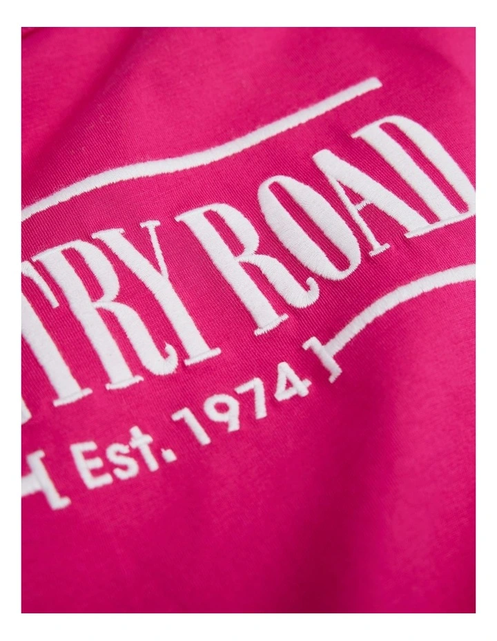 Verified Australian Cotton Heritage T-shirt in Raspberry image 5