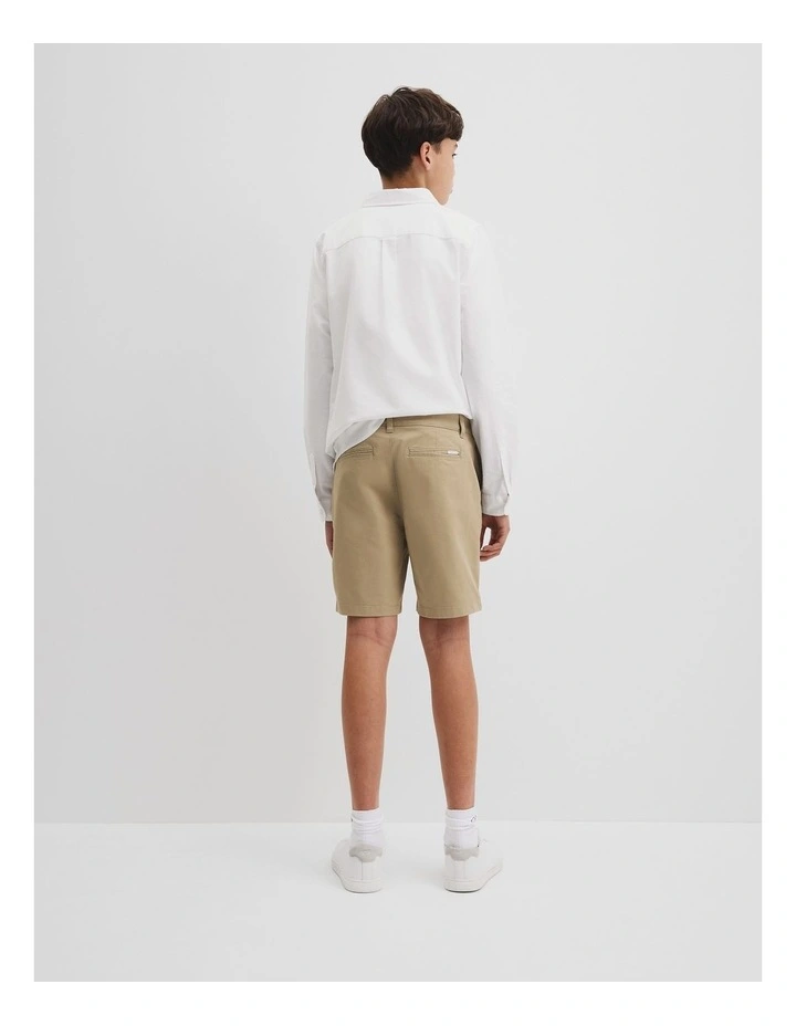 Teen Australian Cotton Chino Short in Birch image 4