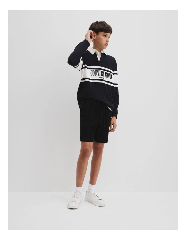 Teen Cord Short in Black image 1