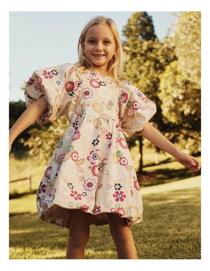 Floral Bubble Dress in Summer Floral image 2