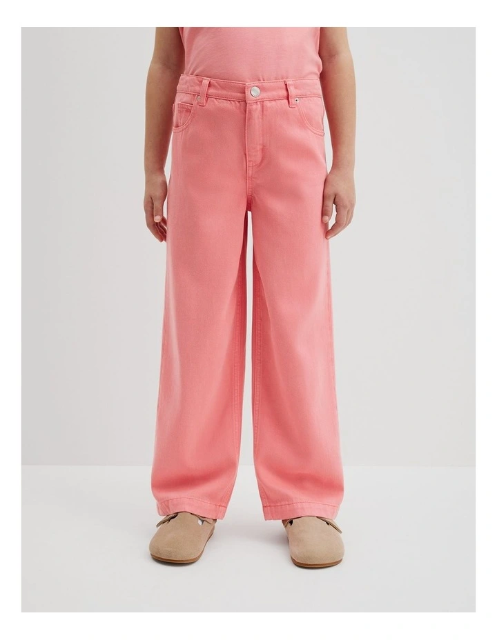 Hi Rise Soft Jean in Strawberry image 2