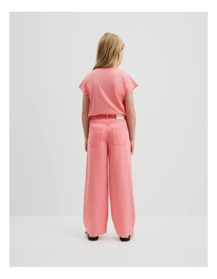 Hi Rise Soft Jean in Strawberry image 3