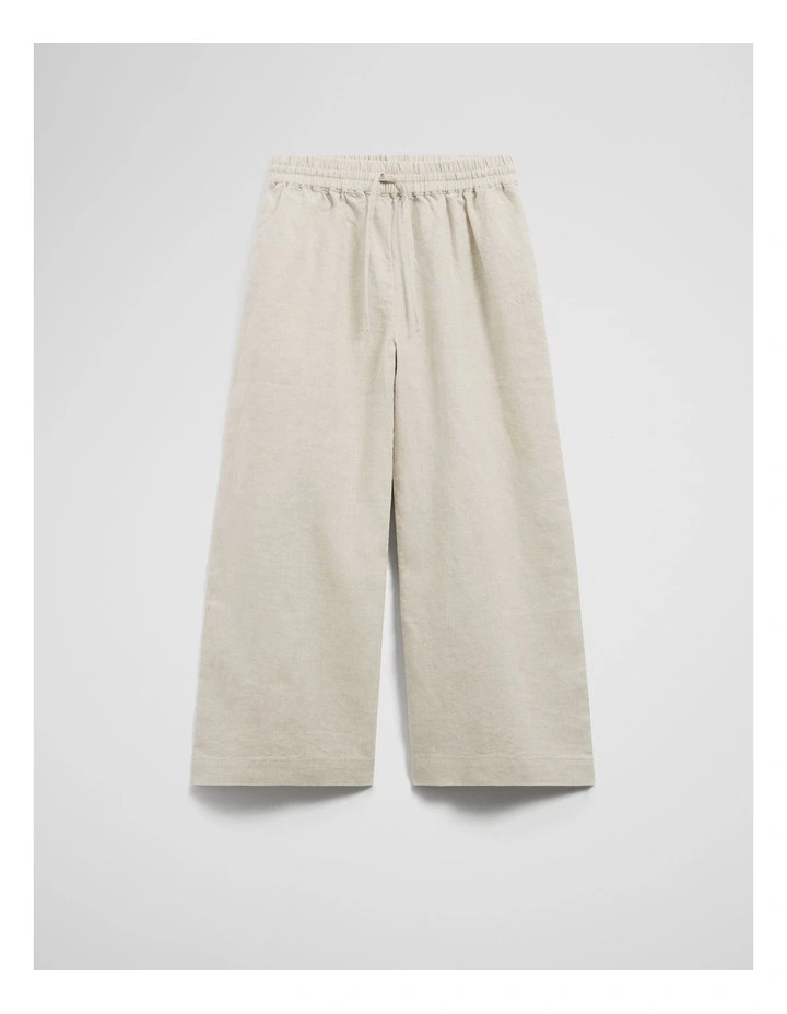 Organically Grown Linen Linen Pull On Pant in Flax image 5