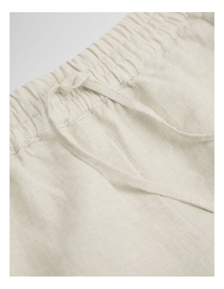 Organically Grown Linen Linen Pull On Pant in Flax image 6