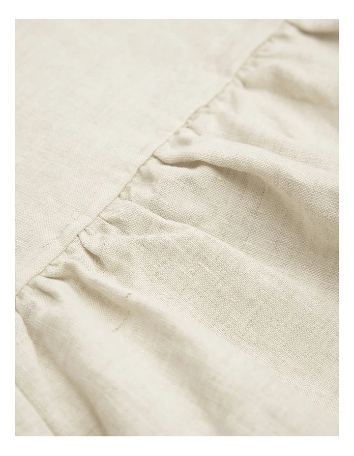 Organically Grown Linen Ruffle Top in Flax image 6