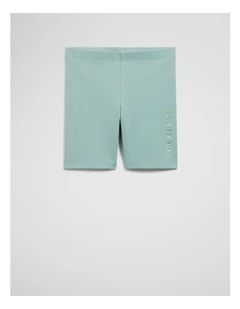 Organically Grown Cotton Blend Bike Short in Spearmint