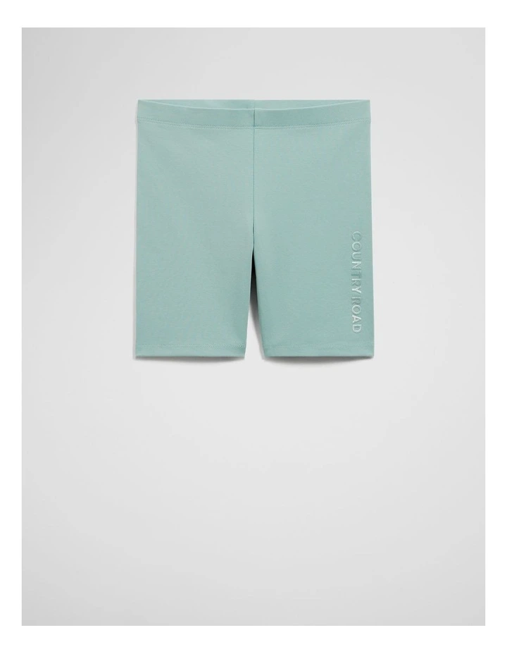 Organically Grown Cotton Blend Bike Short in Spearmint image 1