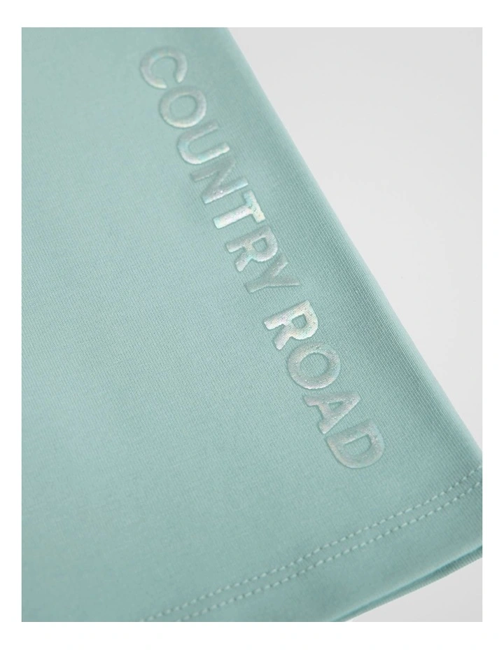 Organically Grown Cotton Blend Bike Short in Spearmint image 2
